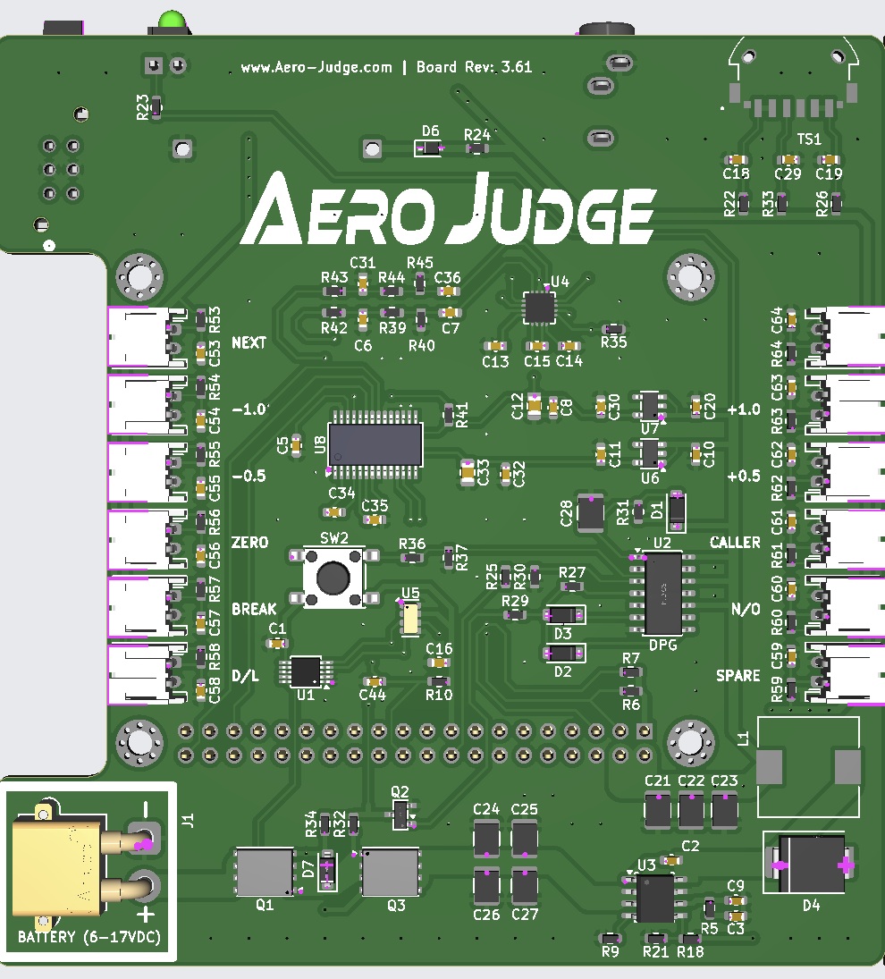 AeroJudge production PCB board revision 3.61